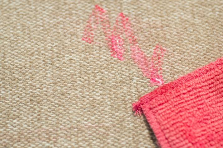 Permanent marker stain on carpet
